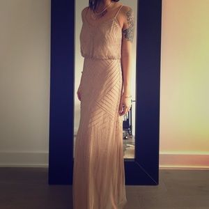 Adrianna Papell hand breaded gown